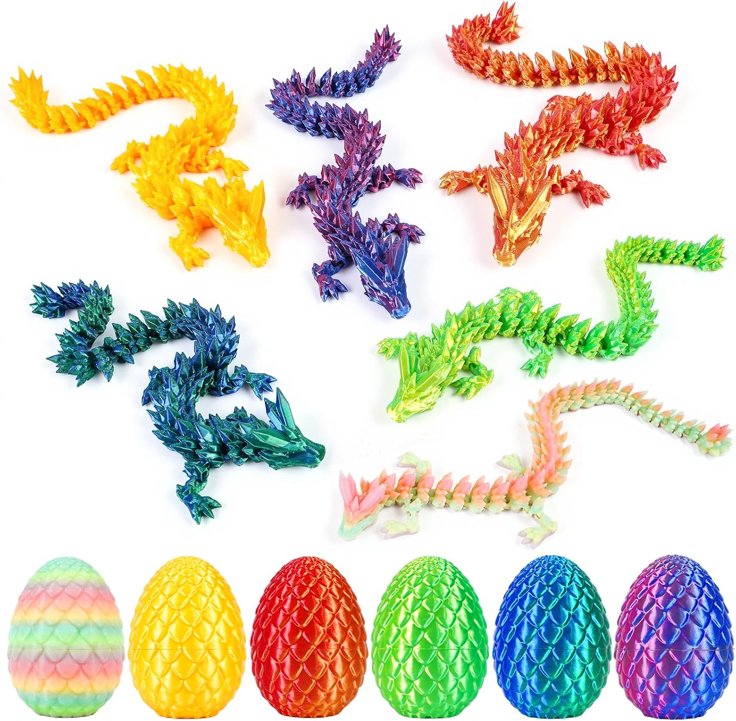 VivaNova 6-Pack Large Dragon Eggs, product photograph